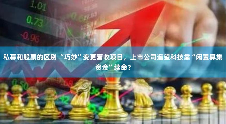 私募和股票的区别 “巧妙”变更营收项目，上市公司遥望科技靠“闲置募集资金”续命？