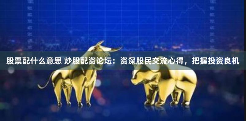股票配什么意思 炒股配资论坛：资深股民交流心得，把握投资良机